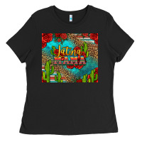 Black latina mama Ladies Tee - Jasminsmagicworld