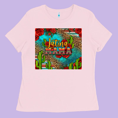 Latina Mama Ladies Tee Designed By Jasminsmagicworld