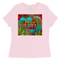 Bubblegum Pink latina mama Ladies Tee - Jasminsmagicworld