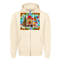 Sandshell Christmas cowboy gnome Zipper Hoodie - CowhideDigitalArt