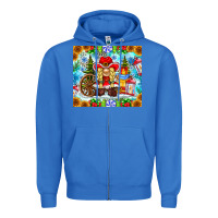 True Royal Christmas cowboy gnome Zipper Hoodie - CowhideDigitalArt