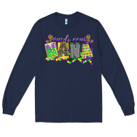 Navy mardi gras nana Long Sleeve Tee - CowGirlArtShop