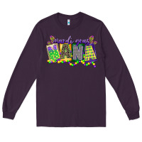 Plum mardi gras nana Long Sleeve Tee - CowGirlArtShop