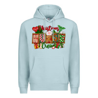 Blue Mist Christmas Nurse Crew Premium Hoodie - FaDigitalArtStudio