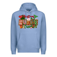 Colony Blue Christmas Nurse Crew Premium Hoodie - FaDigitalArtStudio