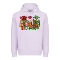 Lilac Christmas Nurse Crew Premium Hoodie - FaDigitalArtStudio