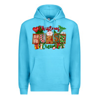 Ocean Blue Christmas Nurse Crew Premium Hoodie - FaDigitalArtStudio