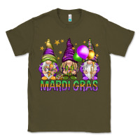 Army Green Mardi Gras crew with gnomes Classic Tee - NancyCooperArtShop
