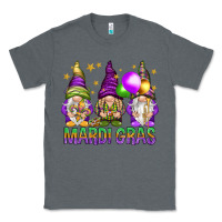 Charcoal Heather Mardi Gras crew with gnomes Classic Tee - NancyCooperArtShop