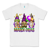 White Mardi Gras crew with gnomes Classic Tee - NancyCooperArtShop