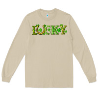 Mushroom st. patrick's day lucky with clovers and horseshoe Long Sleeve Tee - RanaPortraitStore