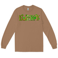 Toasted Coconut st. patrick's day lucky with clovers and horseshoe Long Sleeve Tee - RanaPortraitStore