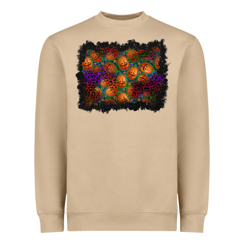 Halloween Pumpkin Background Heavyweight Sweatshirt by BundleAndBundleShop | Teevron
