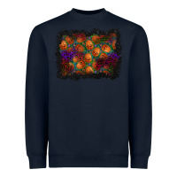 Navy halloween pumpkin background Heavyweight Sweatshirt - BundleAndBundleShop