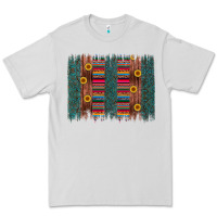 Dove Grey sunflower serape brush stroke Premium Tee - Artiststas