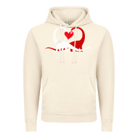 Vintage Artic funny hearts love dinosaur valentine s day gift boys girls Vintage Hoodie - minhPixels