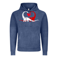 Funny Hearts Love Dinosaur Valentine S Day Gift Boys Girls Vintage Hoodie | Teevron
