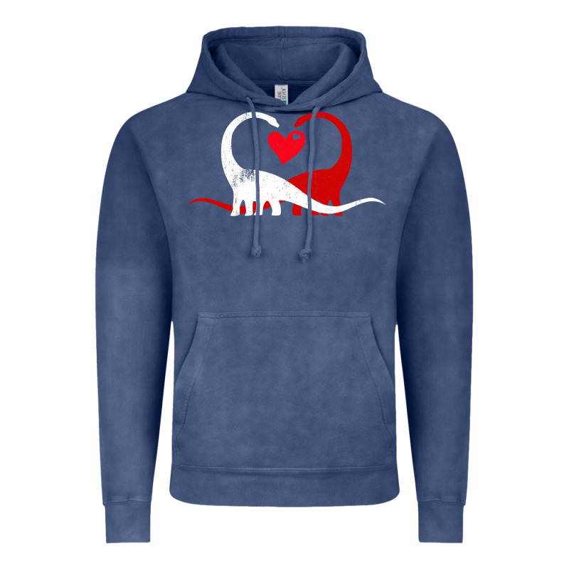 Funny Hearts Love Dinosaur Valentine S Day Gift Boys Girls Vintage Hoodie by minhPixels | Teevron