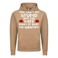 Vintage Coffee You Can'T Fix Stupid But The Hats Make It Easy To Identify Vintage Hoodie - minhPixels