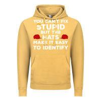 Vintage Mustard You Can'T Fix Stupid But The Hats Make It Easy To Identify Vintage Hoodie - minhPixels