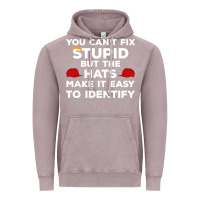 Vintage Zinc You Can'T Fix Stupid But The Hats Make It Easy To Identify Vintage Hoodie - minhPixels