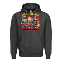 Charcoal Heather Nuts About Christmas Zipper Hoodie - CowhideDigitalArt