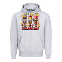 Heather Grey Nuts About Christmas Zipper Hoodie - CowhideDigitalArt