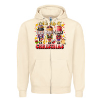Sandshell Nuts About Christmas Zipper Hoodie - CowhideDigitalArt