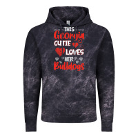 Cloud Black this georgia cutie loves her bulldogs fun football Vintage Hoodie - minhPixels