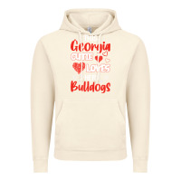Vintage Artic this georgia cutie loves her bulldogs fun football Vintage Hoodie - minhPixels
