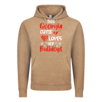Vintage Coffee this georgia cutie loves her bulldogs fun football Vintage Hoodie - minhPixels