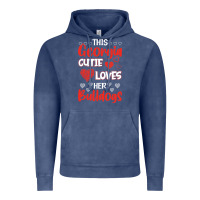 This Georgia Cutie Loves Her Bulldogs Fun Football Vintage Hoodie | Teevron
