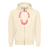 Sandshell Production Crew Set Designer Movie Film Halloween Skull Zipper Hoodie - minhPixels