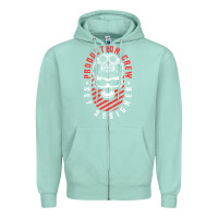 Seafoam Production Crew Set Designer Movie Film Halloween Skull Zipper Hoodie - minhPixels