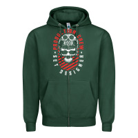 Sports Green Production Crew Set Designer Movie Film Halloween Skull Zipper Hoodie - minhPixels