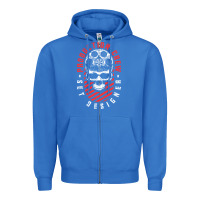 True Royal Production Crew Set Designer Movie Film Halloween Skull Zipper Hoodie - minhPixels