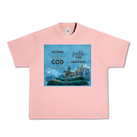 Salmon nothing is impossible with cross Urban Heavy Tee - TumblerDesignByShophia