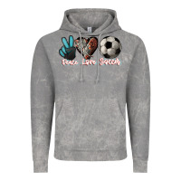 Cloud Rock Peace love Soccer Vintage Hoodie - HowdyJamesFarm