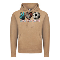 Vintage Coffee Peace love Soccer Vintage Hoodie - HowdyJamesFarm