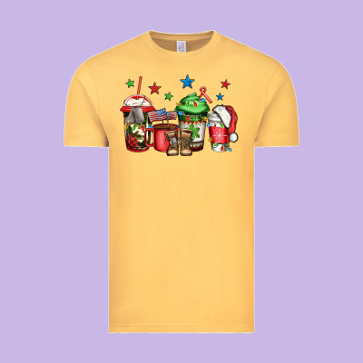 Army Christmas Coffee Vintage Tee Designed By Jasminsmagicworld