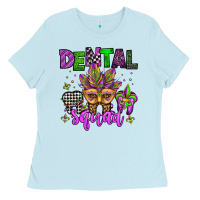 Baby Blue dental squad mardi gras teeth Ladies Tee - Jasminsmagicworld