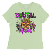 Matcha dental squad mardi gras teeth Ladies Tee - Jasminsmagicworld