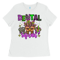 White dental squad mardi gras teeth Ladies Tee - Jasminsmagicworld