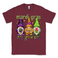 Burgundy Mardi Gras with my gnomes Classic Tee - NancyCooperArtShop