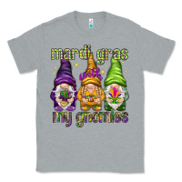 Heather Grey Mardi Gras with my gnomes Classic Tee - NancyCooperArtShop