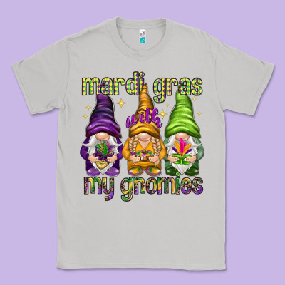 Mardi Gras With My Gnomes Classic Tee Designed By Nancycooperartshop