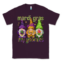 Plum Mardi Gras with my gnomes Classic Tee - NancyCooperArtShop