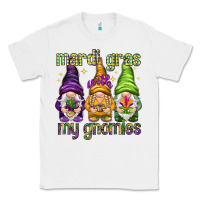 White Mardi Gras with my gnomes Classic Tee - NancyCooperArtShop