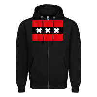 Black amsterdam flag souvenir heritage travel gift t shirt Zipper Hoodie - minhPixels