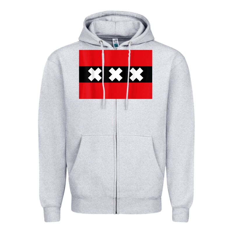 Amsterdam Flag Souvenir Heritage Travel Gift T Shirt Zipper Hoodie by minhPixels | Teevron